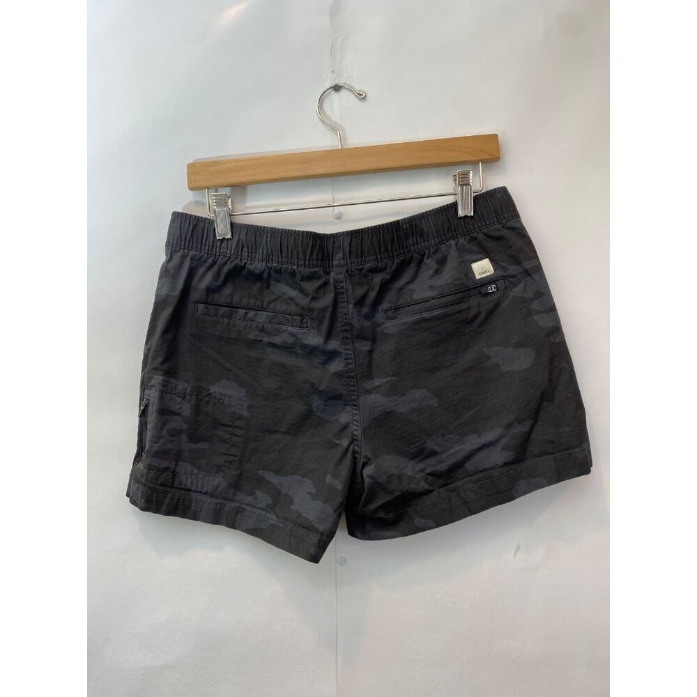 Vuori Women's Ripstop Canvas Shorts Cotton Black Camo Size Medium Mid Rise - Picture 3 of 6